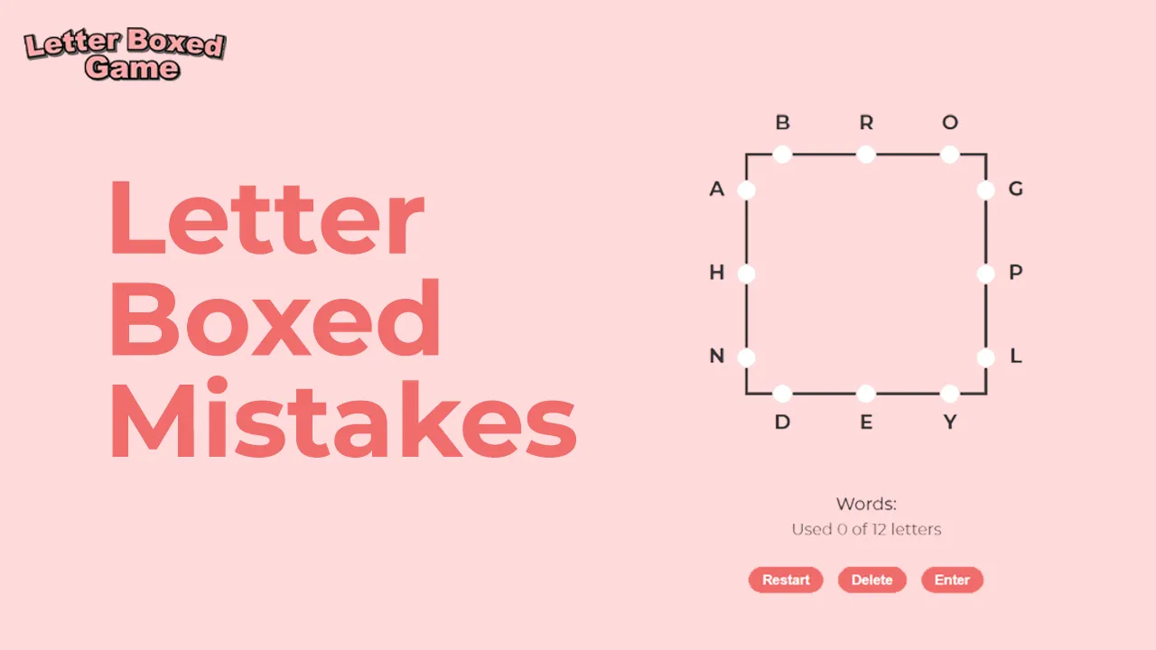 Letter Boxed Mistakes
